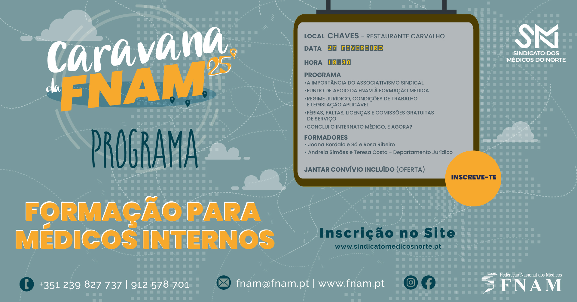 Caravana da FNAM 2025 [formação para internos] - Chaves